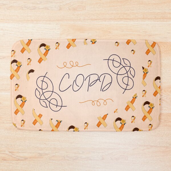 Item preview, Chronic Obstructive Pulmonary Disease Awareness, COPD Ribbon Pattern designed and sold by AnsDesigns.