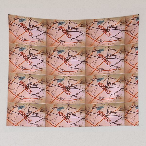Item preview, Eerie Indiana map in sepia designed and sold by froodle.