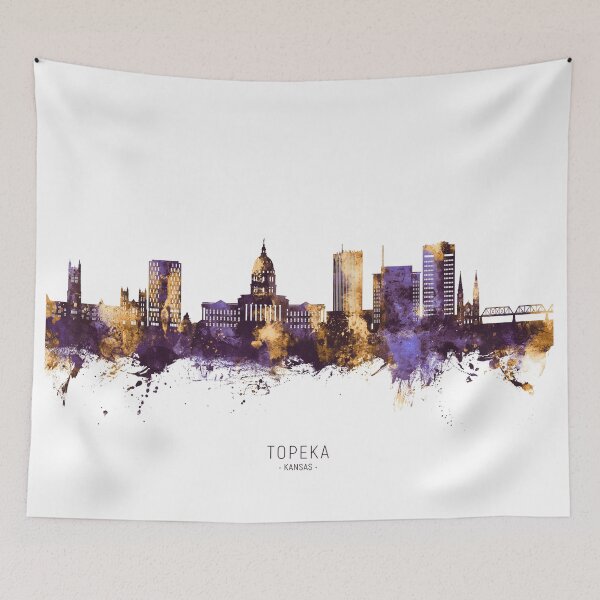 Item preview, Topeka Wyoming Skyline designed and sold by ArtPrints.