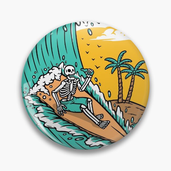 Item preview, Skelleton Surfer chilling designed and sold by InvisibleMind.