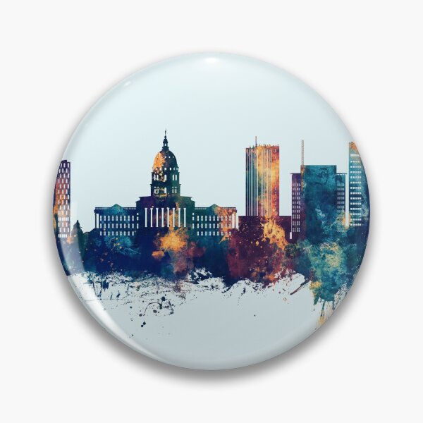 Item preview, Topeka Wyoming Skyline designed and sold by ArtPrints.