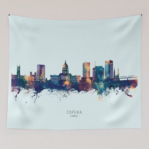 Item preview, Topeka Wyoming Skyline designed and sold by ArtPrints.