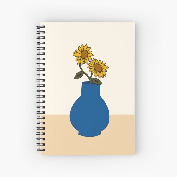 Sunflowers In A Vase Spiral Notebook
