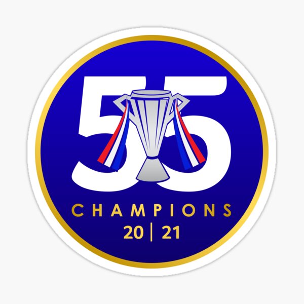 55 Champions Badge Design Sticker
