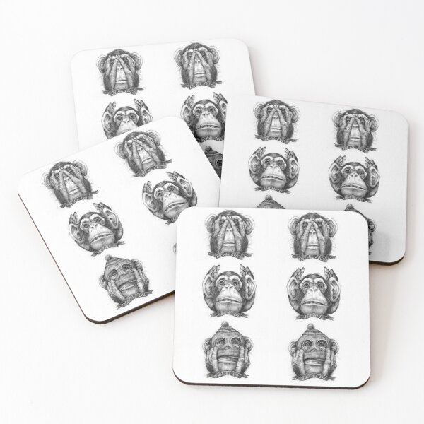 Item preview, the 3 monkeys designed and sold by BRRSHOP.