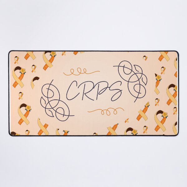 Item preview, Complex regional pain syndrome Awareness, CRPS Ribbon Pattern designed and sold by AnsDesigns.