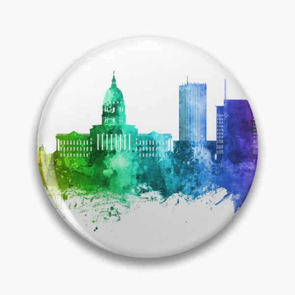 Item preview, Topeka Wyoming Skyline designed and sold by ArtPrints.