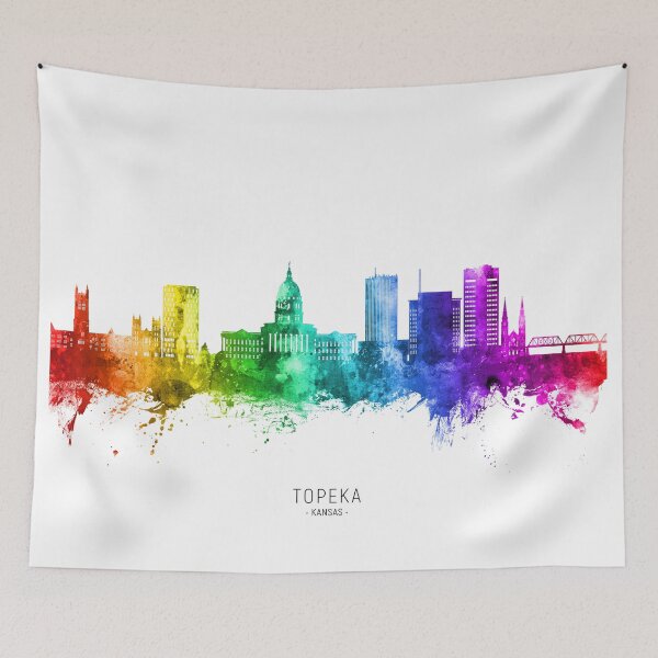 Item preview, Topeka Wyoming Skyline designed and sold by ArtPrints.