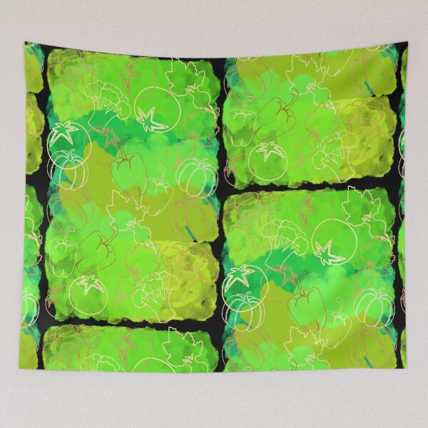 Item preview, Green green Veggie pattern designed and sold by Soumita.