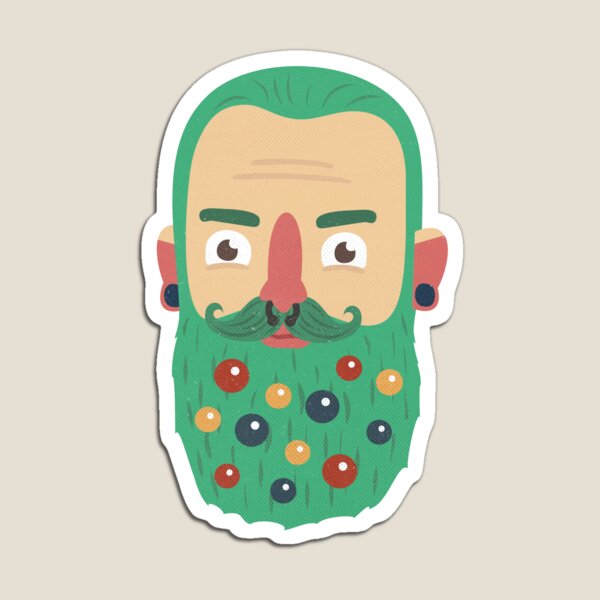 Beard Baubles Magnet