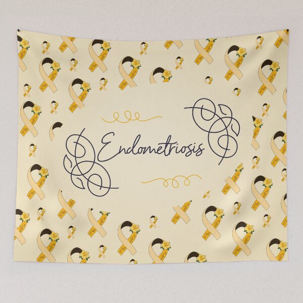 Item preview,  Endometriosis Awareness, Endometriosis Ribbon Pattern designed and sold by AnsDesigns.