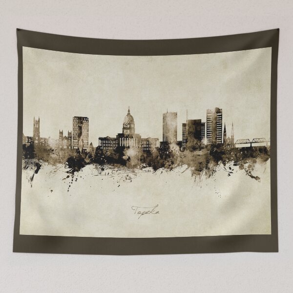 Item preview, Topeka Wyoming Skyline designed and sold by ArtPrints.