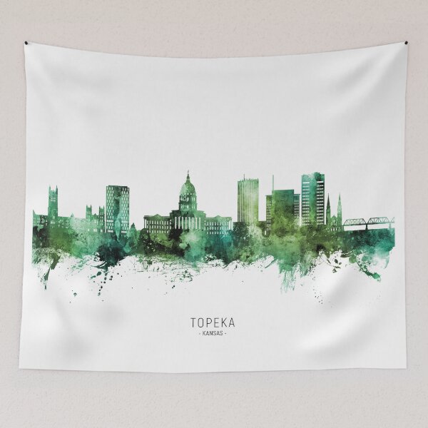 Item preview, Topeka Wyoming Skyline designed and sold by ArtPrints.