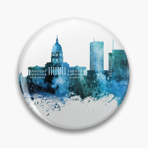 Item preview, Topeka Wyoming Skyline designed and sold by ArtPrints.