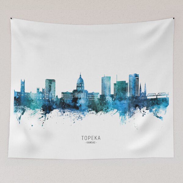 Item preview, Topeka Wyoming Skyline designed and sold by ArtPrints.