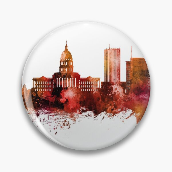 Item preview, Topeka Wyoming Skyline designed and sold by ArtPrints.