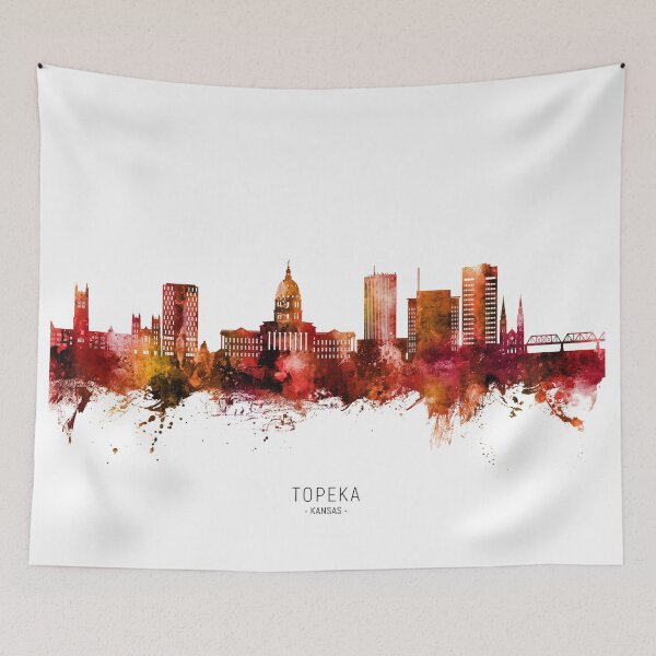Item preview, Topeka Wyoming Skyline designed and sold by ArtPrints.