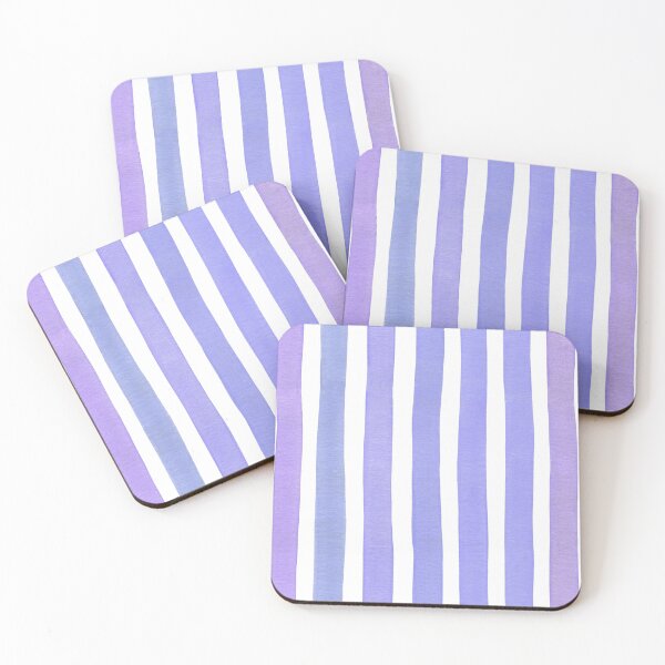 Item preview, Watercolor violet seamless vertical stripes designed and sold by Spring-Sun.