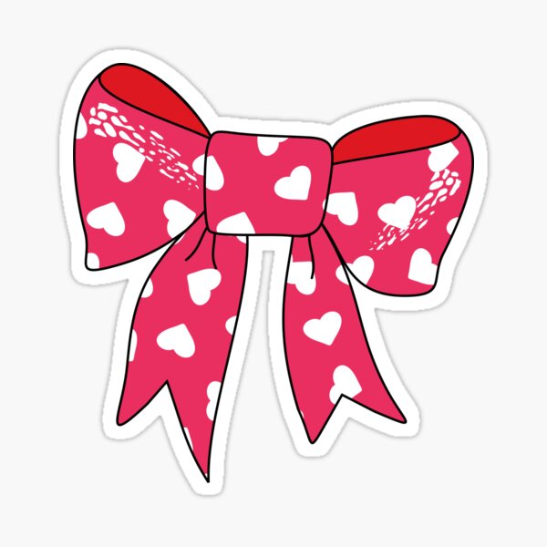 White hearts Sticker