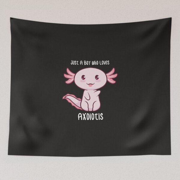 Item preview, Just a boy who loves axolotls Cute Funny Kawaiil Gift Ideas for Axolotl lovers  designed and sold by Yobeli.