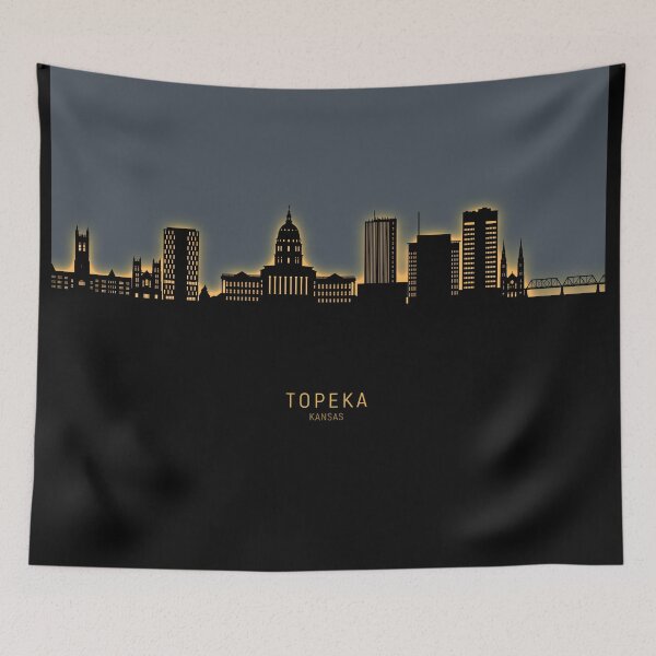Item preview, Topeka Wyoming Skyline designed and sold by ArtPrints.