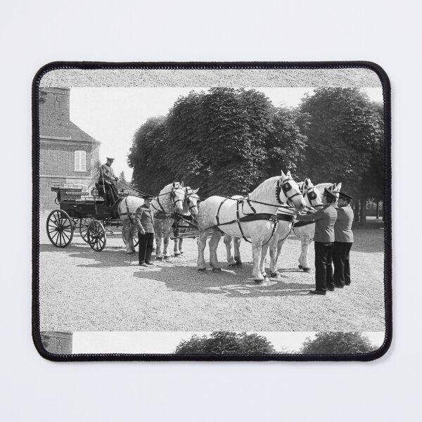 Item preview, r2730/ 13 Nostalgie " Le Haras du Pin " Finition 2021 " Caléche en Parade (n&b)(t) Olavia-Olao Okaio Créations designed and sold by o.okaïo.