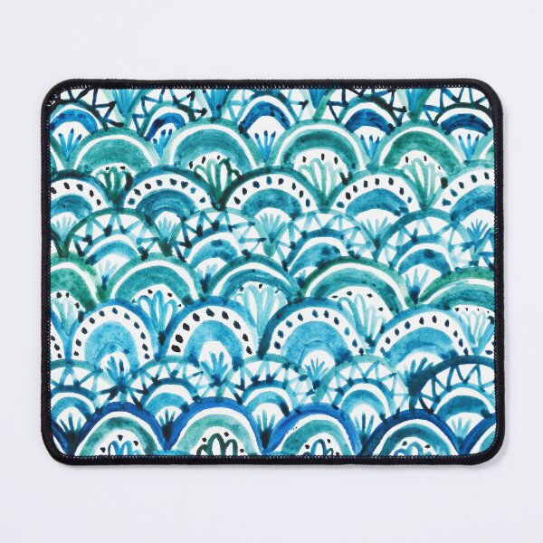 Item preview, Boho Blue Watercolor Pattern designed and sold by Julie Erin Designs.
