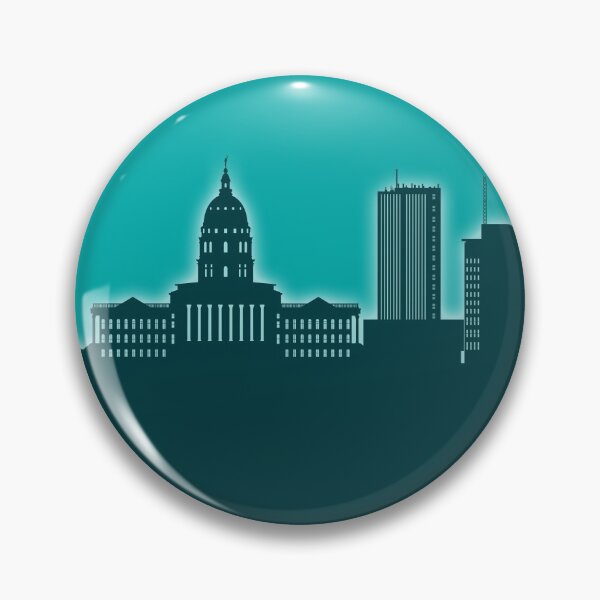 Item preview, Topeka Wyoming Skyline designed and sold by ArtPrints.