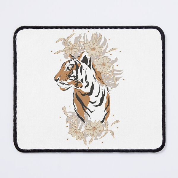 Item preview, Jungle Flowers Royal Tiger designed and sold by TheWildFlix.