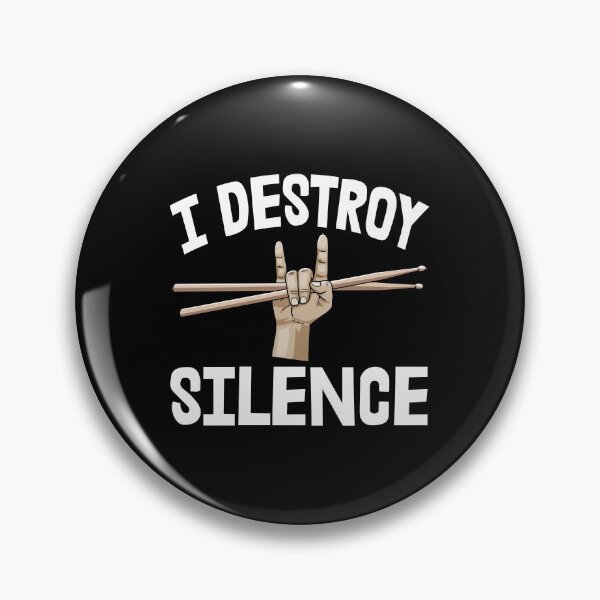 Item preview, I Destroy Silence Drummer designed and sold by Bendthetrend.