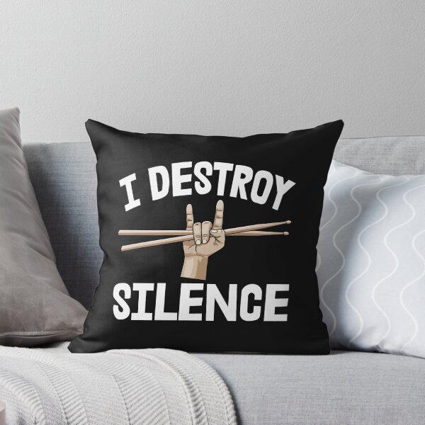 Item preview, I Destroy Silence Drummer designed and sold by Bendthetrend.