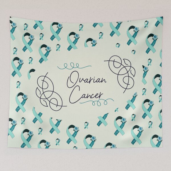 Item preview, Ovarian cancer Awareness, Ovarian cancer Ribbon Pattern designed and sold by AnsDesigns.