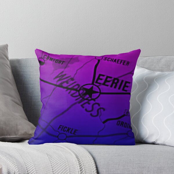 Item preview, Eerie Indiana map in blue and purple designed and sold by froodle.