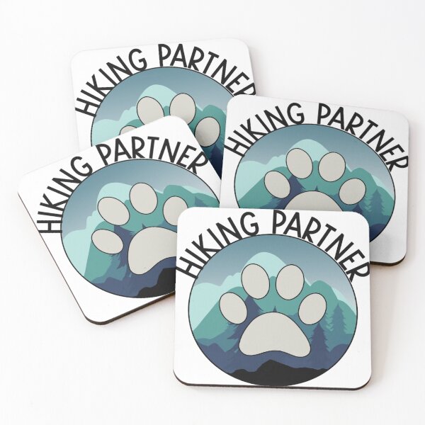 Item preview, Hiking partner | my hiking partner has four legs | dog paw designed and sold by SudeepDesigns.