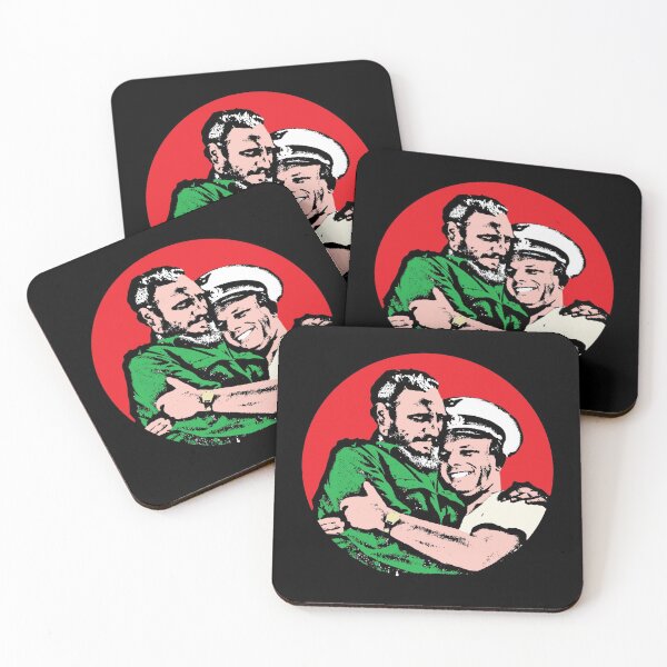 Item preview, Fidel Castro And Yuri Gagarin Stencil designed and sold by RevolutionInPaint.