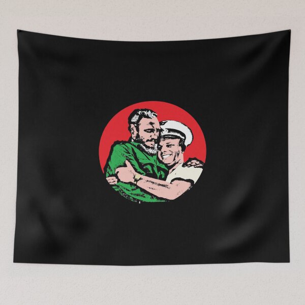 Item preview, Fidel Castro And Yuri Gagarin Stencil designed and sold by RevolutionInPaint.
