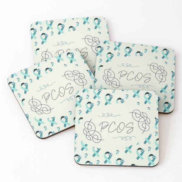 Item preview, Polycystic Ovary Syndrome Awareness, PCOS Ribbon Pattern designed and sold by AnsDesigns.