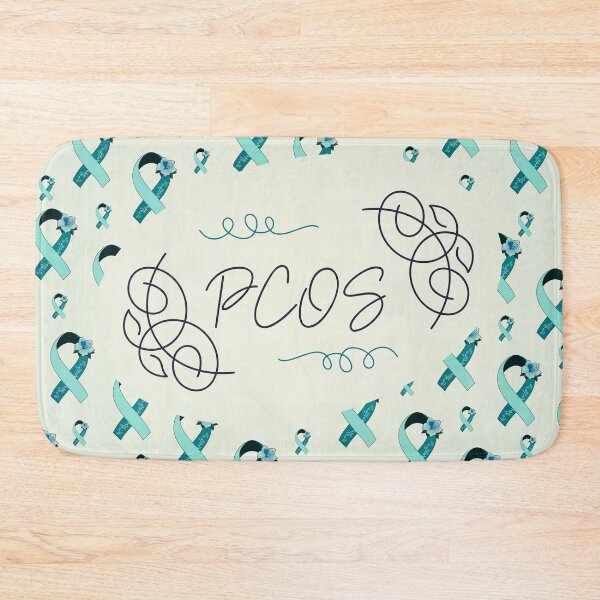 Item preview, Polycystic Ovary Syndrome Awareness, PCOS Ribbon Pattern designed and sold by AnsDesigns.