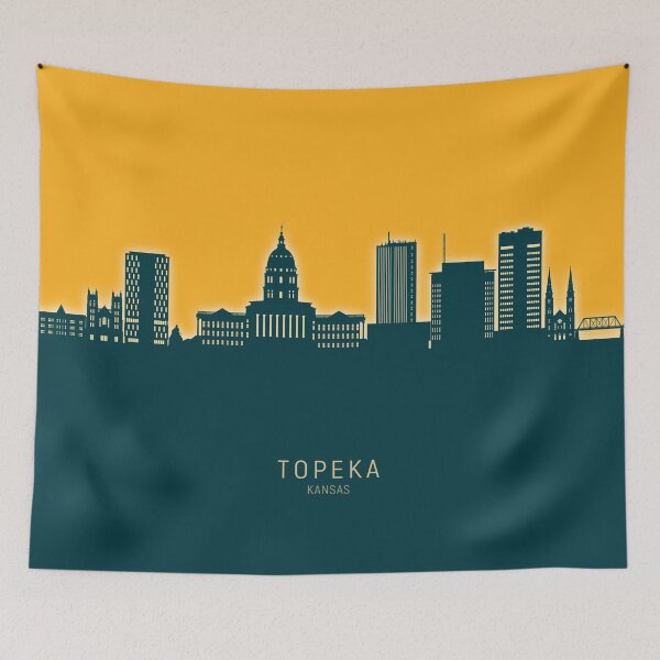 Item preview, Topeka Wyoming Skyline designed and sold by ArtPrints.