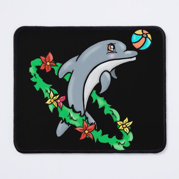 Item preview, Summer Dolphin Black designed and sold by BioLushGraphics.