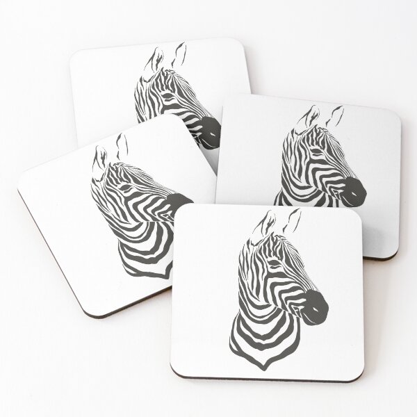 Item preview, Black Lines Zebra Head Print designed and sold by TheWildFlix.