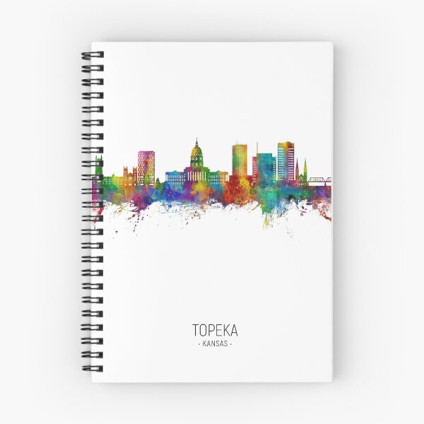 Artikelvorschau, Topeka Wyoming Skyline entworfen und verkauft von ArtPrints.