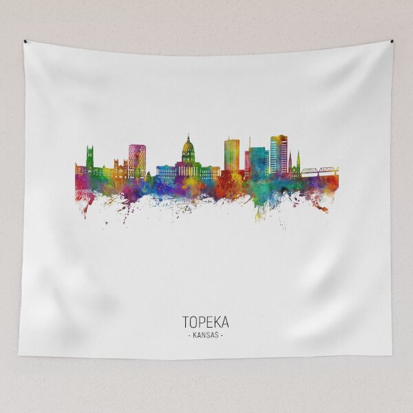 Item preview, Topeka Wyoming Skyline designed and sold by ArtPrints.