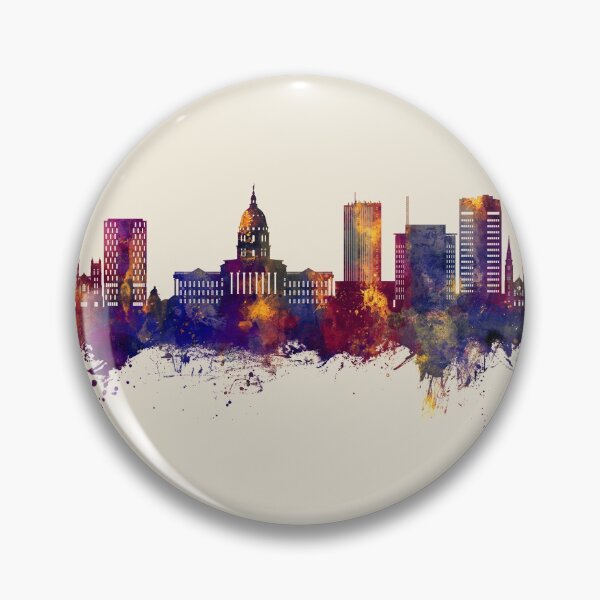 Item preview, Topeka Wyoming Skyline designed and sold by ArtPrints.