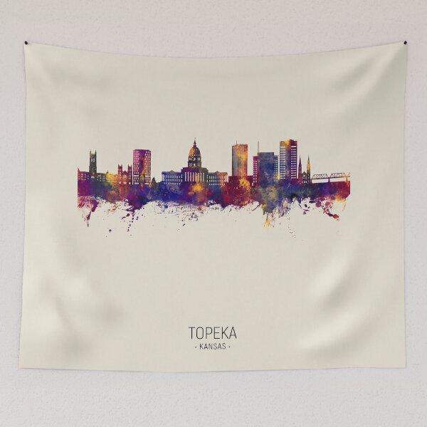 Item preview, Topeka Wyoming Skyline designed and sold by ArtPrints.