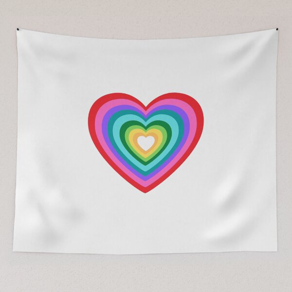 Item preview, Trippy Rainbow Heart designed and sold by Xenia Blankinship.