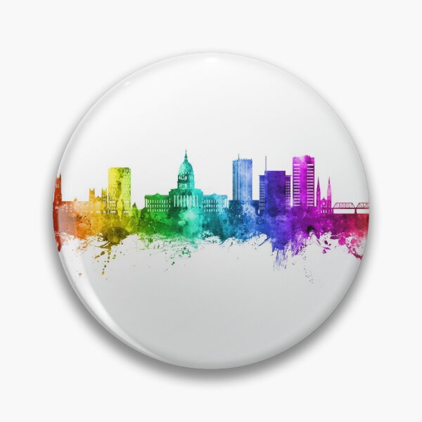 Item preview, Topeka Wyoming Skyline designed and sold by ArtPrints.