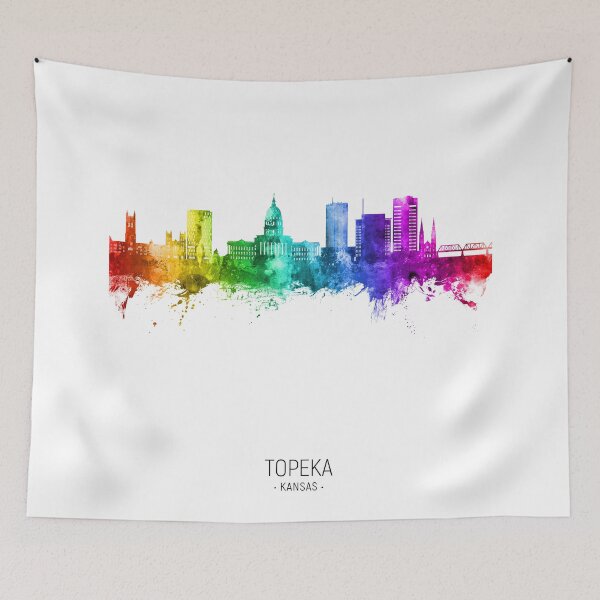 Item preview, Topeka Wyoming Skyline designed and sold by ArtPrints.