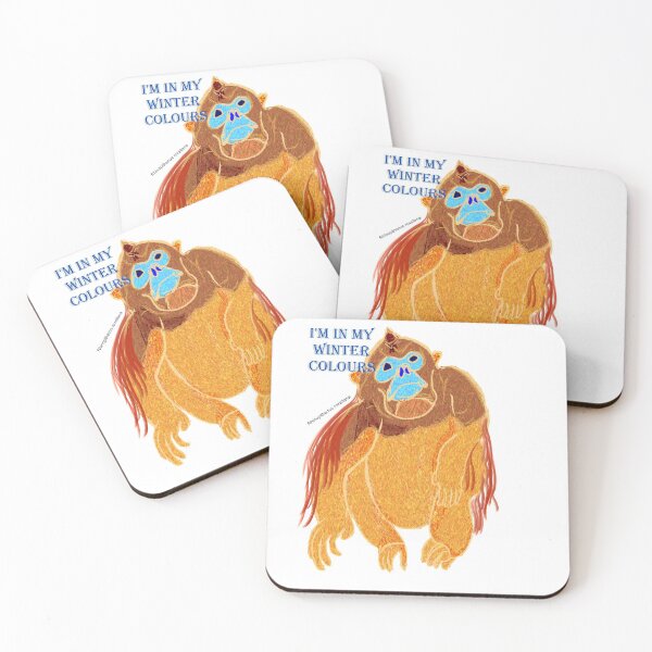 Item preview, Golden Snub-Nosed Monkey Winter designed and sold by NatureDesigned.