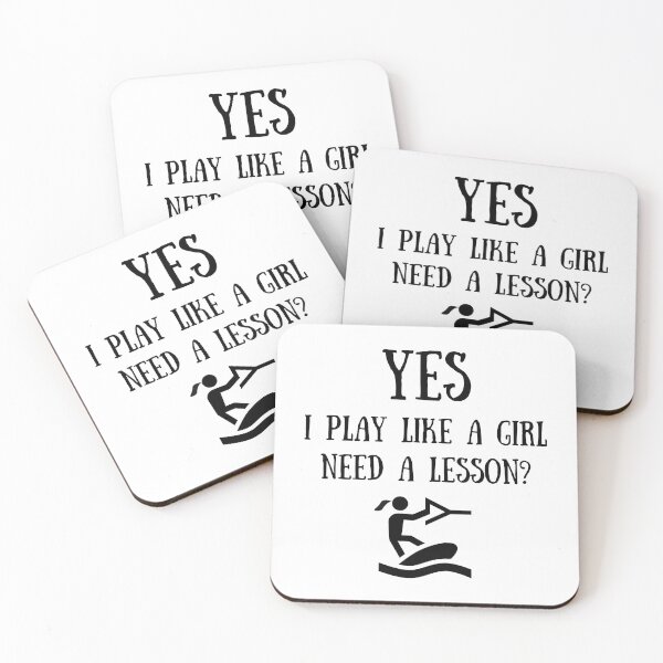 Item preview, Wakeboarding: Yes I play like a girl, Need a lesson? designed and sold by TheGreenGoat.